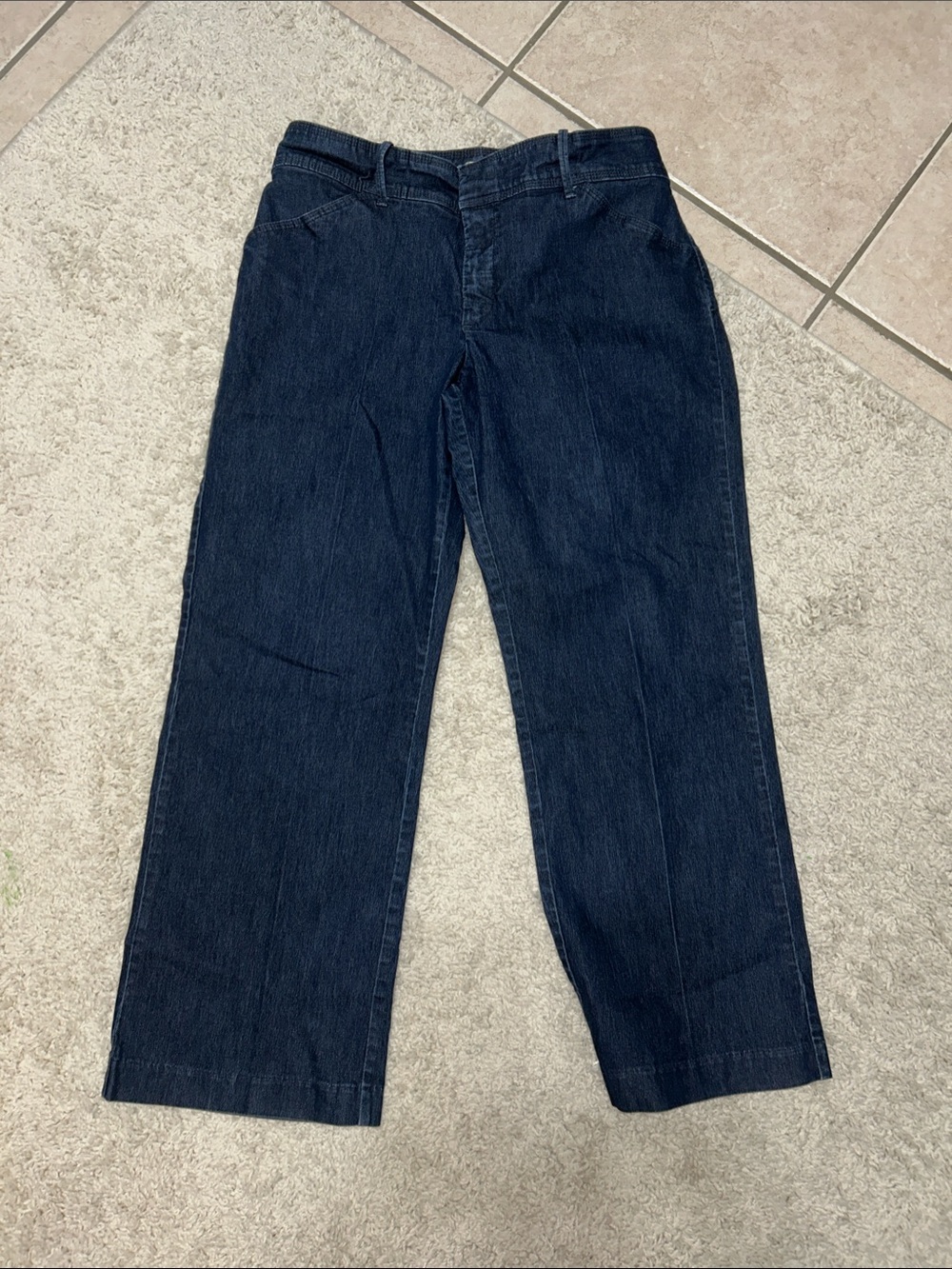 Lee Women's Dark Blue Wide Leg Jeans - Flare Style